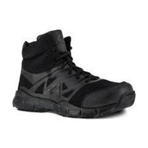DESCRIPTION: (1) ATHLETIC TACTICAL BOOT WITH SIDE ZIPPER BRAND/MODEL: REEBOK INFORMATION: DAUNTLESS ULTRA LIGHT SIZE: 6W RETAIL$: $119.95 EA QTY: 1