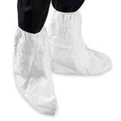 DESCRIPTION: (3) PACKS OF (25) PAIRS OF DISPOSABLE BOOTS BRAND/MODEL: ULINE #S-19250 INFORMATION: 3 MIL SIZE: ELASTIC TOP RETAIL$: $73.75 EA QTY: 3