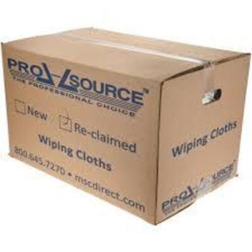 DESCRIPTION: (1) CASE OF RECLAIMED WIPING CLOTHS BRAND/MODEL: PRO-SOURCE RETAIL$: $45.79 EA QTY: 1