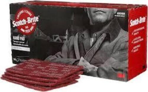 DESCRIPTION: (1) CASE OF (60) GENERAL ABRASIVE HAND PADS BRAND/MODEL: SCOTCH-BRITE #7447B INFORMATION: RED RETAIL$: $67.00 EA QTY: 1