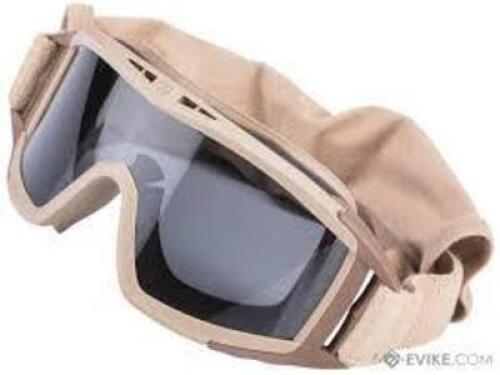 DESCRIPTION: (2) GOGGLES BRAND/MODEL: DESERT LOCUST INFORMATION: TAN-CLEAR RETAIL$: $132.00 EA QTY: 2