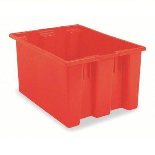 DESCRIPTION: (1) CASE OF (3) STACK AND NEST CONTAINER BRAND/MODEL: AKRO MILS #5LA13 SIZE: 5 gal, 23 1/2 in x 19 1/2 in x 10 in, RETAIL$: $56.87 EA QTY