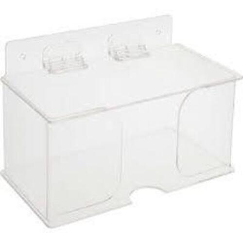 DESCRIPTION: (1) EARLOOP MASK DISPENSER BRAND/MODEL: NMC #98928229 INFORMATION: CLEAR ACRYLIC SIZE: 5.5 X 8.75, HOLDS 50 MASKS RETAIL$: $71.71 EA QTY: