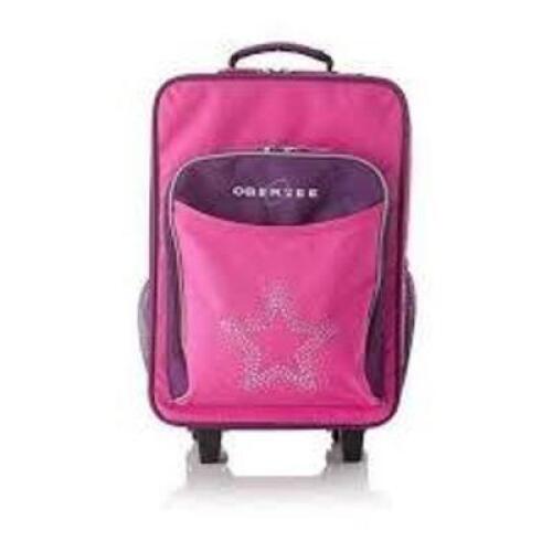 DESCRIPTION: (1) KIDS TRAVEL SUITCASE BRAND/MODEL: OBERSEE INFORMATION: PINK RETAIL$: $79.99 EA QTY: 1
