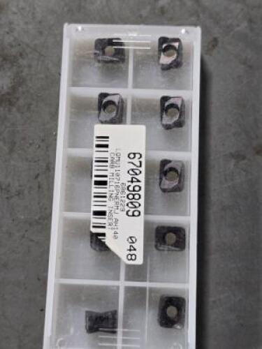 DESCRIPTION: (20) CARBIDE MILLING INSERTS BRAND/MODEL: TUNGALOY LQMU110716PNERMJ AH140 RETAIL$: $498.20 QTY: 20