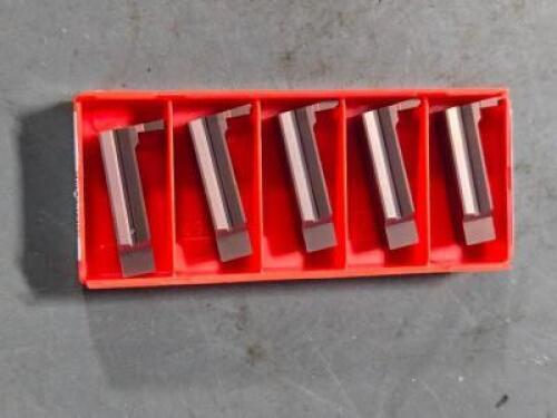 DESCRIPTION: (10) LH CARBIDE GROOVING INSERTS BRAND/MODEL: SANDVIK COROMANT LG1230200 1115 SIZE: 2mm CUT WIDTH RETAIL$: $814.00 QTY: 10