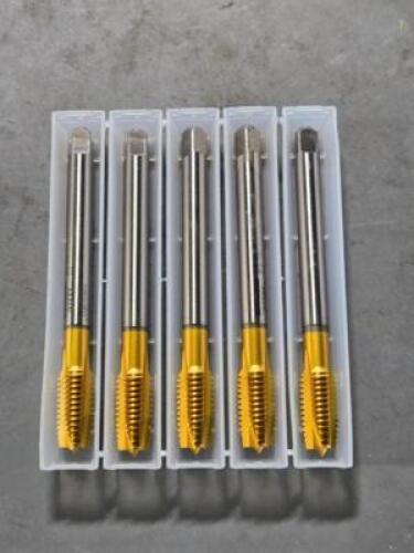 DESCRIPTION: (5) HSS MACHINE TAPS BRAND/MODEL: EMUGE C0208430.0112 SIZE: M12-7G RETAIL$: $433.55 QTY: 5