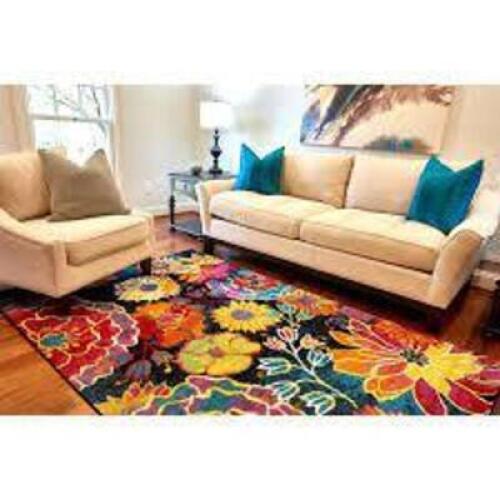 UNIQUE LOOM Lyon Kennedy Black 5' 0 x 8' 0 Area Rug