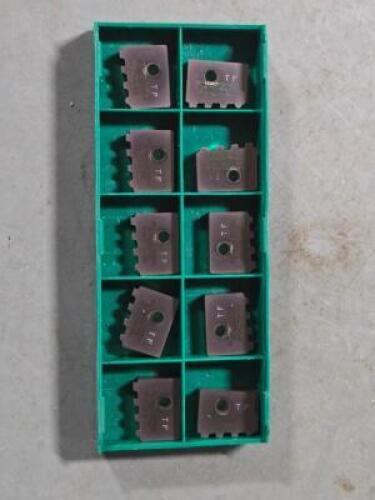 DESCRIPTION: (10) ON EDGE THREADING INSERT BRAND/MODEL: TOOLFLO CR-5B75-4E SIZE: 5TPI RETAIL$: $269.30 QTY: 10