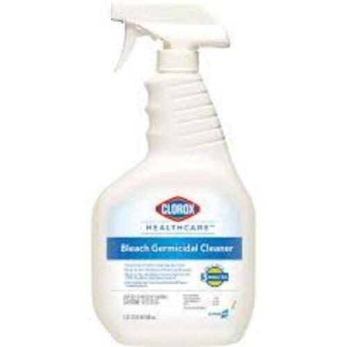 DESCRIPTION: (6) BLEACH GERMICIDAL CLEANER BRAND/MODEL: CLOROX HEALTHCARE SIZE: 1 QT RETAIL$: $13.00 EA QTY: 6