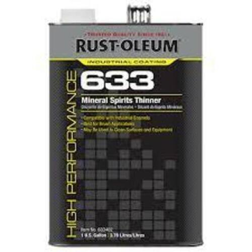 DESCRIPTION: (2) MINERAL SPIRITS THINNER BRAND/MODEL: RUST-OLEUM #3CFP2 SIZE: 1 GALLON RETAIL$: $31.37 EA QTY: 2