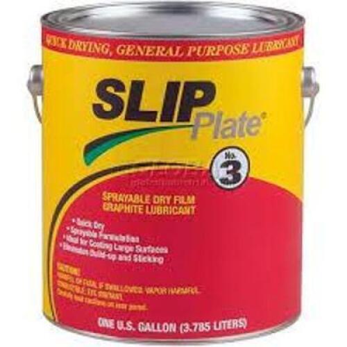 DESCRIPTION: (1) SPRAYABLE DRY FILM GRAPHITE LUBRICANT BRAND/MODEL: SLIP PLATE NO3 SIZE: 1 GALLON RETAIL$: $513.31 EA QTY: 1