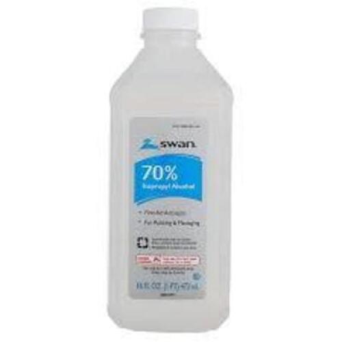 DESCRIPTION: (6) ISOPROPYL ALCOHOL BRAND/MODEL: SWAN INFORMATION: 70% SIZE: 16 OZ QTY: 6