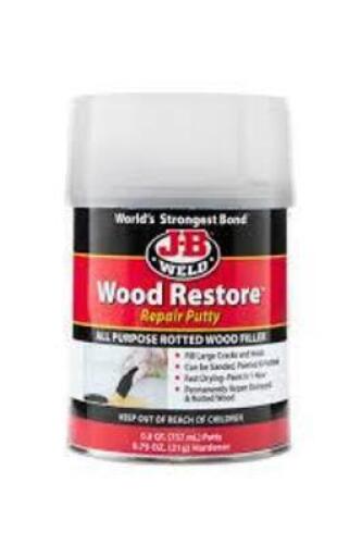 DESCRIPTION: (1) WOOD RESTORE REPAIR PUTTY BRAND/MODEL: JB WELD SIZE: 0.8 QT RETAIL$: $31.28 EA QTY: 1