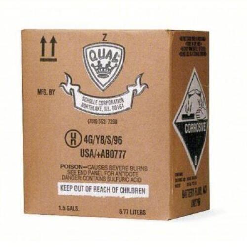 DESCRIPTION: (1) BATTERY ACID BRAND/MODEL: PHCC PRO #5WG11 SIZE: 6QT RETAIL$: $53.99 EA QTY: 1