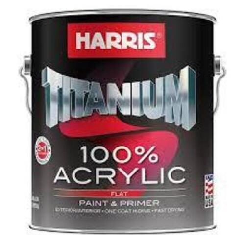DESCRIPTION: (1) ACRYLIC PAINT BRAND/MODEL: HARRIS INFORMATION: SATIN BLACK SIZE: 1 GALLON RETAIL$: $13.87 EA QTY: 1