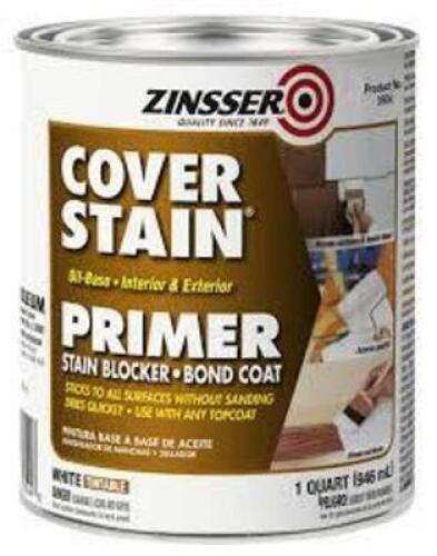 DESCRIPTION: (2) COVER STAIN PRIMER BRAND/MODEL: ZINSSER INFORMATION: TINTABLE SIZE: 1 GALLON RETAIL$: $20.00 EA QTY: 2