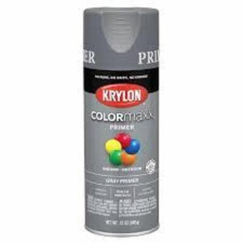 DESCRIPTION: (5) COVERMAXX PRIMER BRAND/MODEL: KRYLON INFORMATION: GRAY SIZE: 12 OZ RETAIL$: $10.00 EA QTY: 5