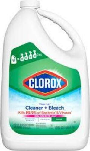 DESCRIPTION: (1) CLEANER AND BLEACH BRAND/MODEL: CLOROX SIZE: 1 GALLON RETAIL$: $16.00 EA QTY: 1