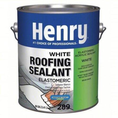 DESCRIPTION: (1) ROOFING SEALANT BRAND/MODEL: HENRY #40P306 INFORMATION: WHITE SIZE: 1 GALLON RETAIL$: $64.28 EA QTY: 1