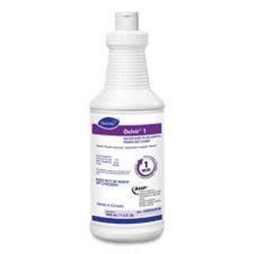 DESCRIPTION: (6) DISINFECTANT CLEANER BRAND/MODEL: DIVERSEY OXIVIR 1 #DVO100850916 SIZE: 1 QT RETAIL$: $67.26 QTY: 6
