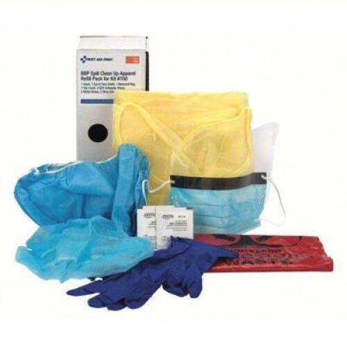 DESCRIPTION: (5) BLOODBORNE PATHOGEN KIT REFILL BRAND/MODEL: FIRST AID ONLY #49H353 RETAIL$: $37.13 EA QTY: 5
