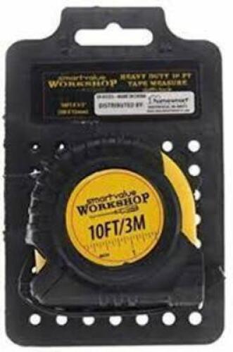 DESCRIPTION: (6) HEAVY DUTY TAPE MEASURE BRAND/MODEL: SMART VALUE SIZE: 10 FT RETAIL$: $5.00 EA QTY: 6
