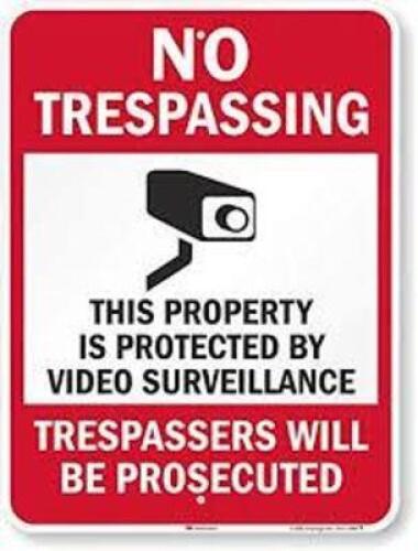 DESCRIPTION: (1) NO TRESPASSING SIGN SIZE: ALUMINUM RETAIL$: $24.70 EA QTY: 1