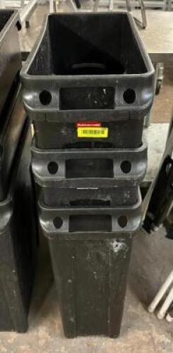 DESCRIPTION: (3) SLIM JIM TRASH BINS QTY: 3