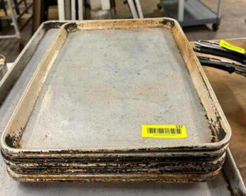 DESCRIPTION: (7) HALF SIZE SHEET PANS QTY: 7
