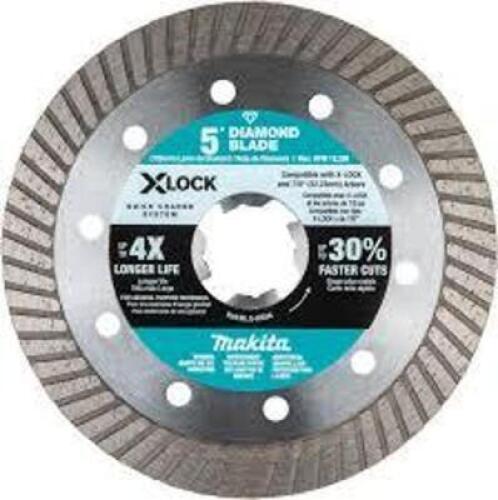 DESCRIPTION: (1) DIAMOND BLADE CUTTING WHEEL BRAND/MODEL: MAKITA #E-07244 SIZE: 5" RETAIL$: $19.59 EA QTY: 1