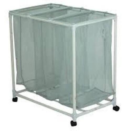 DESCRIPTION: (1) 3 MESH BAG LAUNDRY SORTERSIZE: 3 COMPARTMENT,&nbsp;29.5" x 19" x 30.5"RETAIL$: $117.82 EAQTY: 1