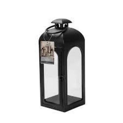 DESCRIPTION: (1) SMALL BLACK LANTERN BRAND/MODEL: BETTER HOMES AND GARDENS INFORMATION: BLACK SIZE: METAL RETAIL$: $14.44 EA QTY: 1