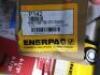 DESCRIPTION: (1) HYDRAULIC HAND PUMP BRAND/MODEL: ENERPAC #6W461 SIZE: 2 Stages, Single Acting, 200 psi Max. Pressure 1st Stage, Aluminum RETAIL$: $57 - 2