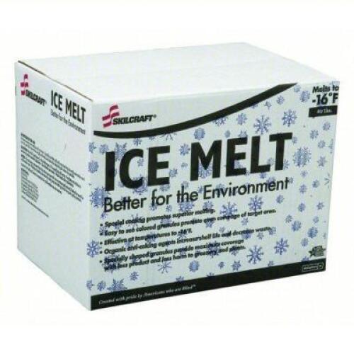 DESCRIPTION: (2) CASE OF ICE MELT BRAND/MODEL: SKILCRAFT #48TC55 SIZE: 40 LB RETAIL$: $31.62 QTY: 2