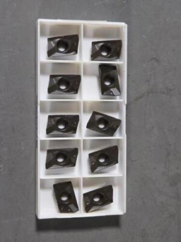 DESCRIPTION: (10) XOMX CARBIDE MILLING INSERTS BRAND/MODEL: SECO XOMX180608TR-ME13 RETAIL$: $590.00 QTY: 10