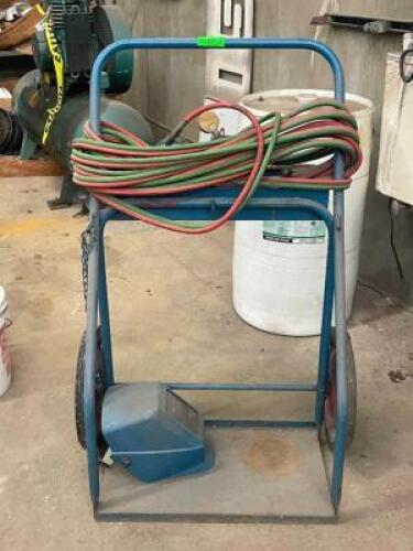 WELDING DOLLY WITH HOSES AND FACE MASK