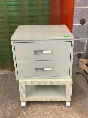 SMALL CABINET WITH ROLLING STAND