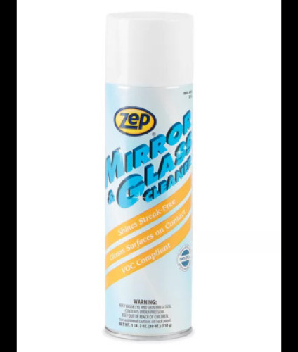 DESCRIPTION: (4) MIRROR AND GLASS CLEANER BRAND/MODEL: ZEP #449U67 SIZE: 18 OZ RETAIL$: $13.00 EA QTY: 4
