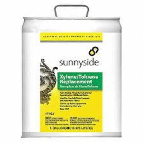 DESCRIPTION: (1) XYLENE TOLUENE REPLACEMENT BRAND/MODEL: SUNNYSIDE SIZE: 5 GLALON RETAIL$: $375.052 EA QTY: 1