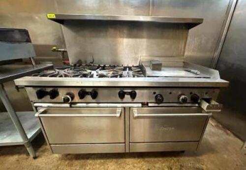SUNFIRE 6 BURNER RANGE WITH A 24" GRIDDLE