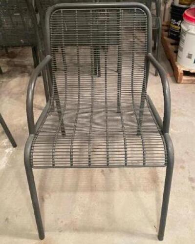 (10) - METAL PATIO DINNING CHAIRS