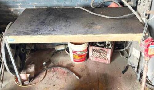 60" X 30" METAL WORK TABLE