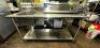 STAINLESS STEEL PREP TABLE W/ SINGLE COMPARTMENT SINK