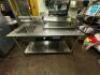 STAINLESS STEEL PREP TABLE W/ SINGLE COMPARTMENT SINK - 4