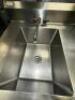 STAINLESS STEEL PREP TABLE W/ SINGLE COMPARTMENT SINK - 5