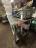 STAINLESS STEEL PREP TABLE W/ SINGLE COMPARTMENT SINK - 13