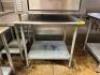 3' STAINLESS STEEL PREP TABLE WITH UNDERSHELF - 2