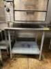 3' STAINLESS STEEL PREP TABLE WITH UNDERSHELF - 3