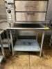 3' STAINLESS STEEL PREP TABLE WITH UNDERSHELF - 4